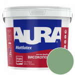 Фарба інтер'єрна миюча Aura Mattlatex NCS S 3030-G10Y (приглушений зелений) матова 5 л