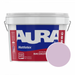Краска интерьерная моющаяся Aura Mattlatex NOVA H145 (тёплый светлый лилово-серый) матовая 10 л