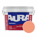 Фарба інтер'єрна миюча Aura Mattlatex NOVA L095 (коралово-персиковий) матова 10 л