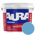 Краска интерьерная моющаяся Aura Mattlatex NOVA N016 (бирюзово-синий) матовая 5 л