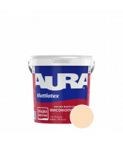 Краска интерьерная моющаяся Aura Mattlatex RAL 070 90 20 (кремово-персиковый) матовая
