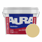 Фарба інтер'єрна миюча Aura Mattlatex RAL 085 80 30 (пшенично-золотий) матова 10 л