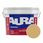 Краска интерьерная моющаяся Aura Mattlatex RAL 1002 (медовая охра) матовая 10 л