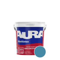 Краска интерьерная моющаяся Aura Mattlatex RAL 230 50 30 (глубокий бирюзовый) матовая