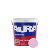 Краска интерьерная моющаяся Aura Mattlatex RAL 350 80 20 (пудрово-розовый) матовая