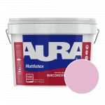 Краска интерьерная моющаяся Aura Mattlatex RAL 350 80 20 (пудрово-розовый) матовая 10 л