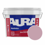 Фарба інтер'єрна миюча Aura Mattlatex RAL 360 70 15 (теплий рожево-кораловий) матова 10 л