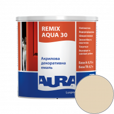 Эмаль акриловая Aura Luxpro Remix Aqua 30 RAL 1015 (светлая слоновая кость) полуматовая