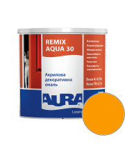 Емаль акрилова Aura Luxpro Remix Aqua 30 RAL 1028 (сонячний жовтий) напівматова