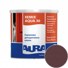 Эмаль акриловая Aura Luxpro Remix Aqua 30 RAL 3005 (бордо) полуматовая