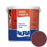 Эмаль акриловая Aura Luxpro Remix Aqua 30 RAL 3011 (кирпичный) полуматовая TR 2,2 л