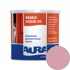 Эмаль акриловая Aura Luxpro Remix Aqua 30 RAL 3015 (пудрово-розовый) полуматовая