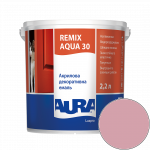 Эмаль акриловая Aura Luxpro Remix Aqua 30 RAL 3015 (пудрово-розовый) полуматовая 2.2 л