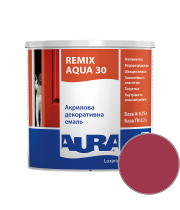 Емаль акрилова Aura Luxpro Remix Aqua 30 RAL 3027 (малиновий) напівматова