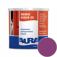 Эмаль акриловая Aura Luxpro Remix Aqua 30 RAL 4006 (насыщенный фиолетовый) полуматовая