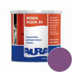Эмаль акриловая Aura Luxpro Remix Aqua 30 RAL 4008 (фиолетовый) полуматовая