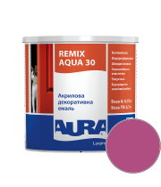 Емаль акрилова Aura Luxpro Remix Aqua 30 RAL 4010 (яскраво-рожевий) напівматова