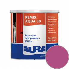 Эмаль акриловая Aura Luxpro Remix Aqua 30 RAL 4010 (ярко-розовый) полуматовая