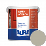 Емаль акрилова Aura Luxpro Remix Aqua 30 RAL 7032 (грейж) напівматова 2.2 л