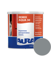 Емаль акрилова Aura Luxpro Remix Aqua 30 RAL 7046 (телегрей) напівматова