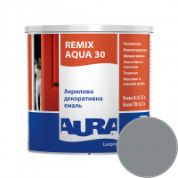 Эмаль акриловая Aura Luxpro Remix Aqua 30 RAL 7046 (телегрей) полуматовая