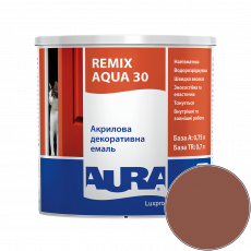 Эмаль акриловая Aura Luxpro Remix Aqua 30 RAL 8004 (медно-коричневый) полуматовая