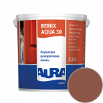 Емаль акрилова Aura Luxpro Remix Aqua 30 RAL 8004 (мідно-коричневий) напівматова TR 2,2 л
