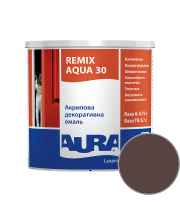 Емаль акрилова Aura Luxpro Remix Aqua 30 RAL 8016 (теракота-браун) напівматова