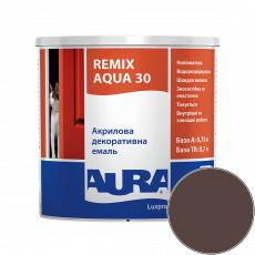 Эмаль акриловая Aura Luxpro Remix Aqua 30 RAL 8016 (терракота-браун) полуматовая