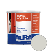 Емаль акрилова Aura Luxpro Remix Aqua 30 RAL 9002 (сіро-білий) напівматова