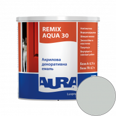 Эмаль акриловая Aura Luxpro Remix Aqua 30 RAL 9018 (папирусно-белый) полуматовая