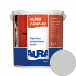Эмаль акриловая Aura Luxpro Remix Aqua 30 RAL 9018 (папирусно-белый) полуматовая 2.2 л