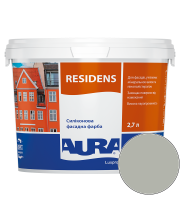 Краска фасадная силиконовая Aura Luxpro Residens RAL 7038 (агатовый серый) матовая