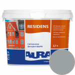 Фарба фасадна силіконова Aura Luxpro Residens RAL 7040 (сірий віконний) матова 2.7 л