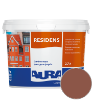Краска фасадная силиконовая Aura Luxpro Residens RAL 8004 (медно-коричневый) матовая