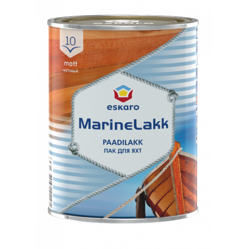 Алкідно-уретановий лак для яхт Eskaro Marine lakk 10 Tix матовий 0.95 л