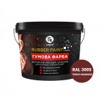 Фарба гумова LuxLine ТМ Спектр RAL 3005 темно-вишневий 6 кг