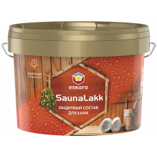 Лак для сауны Eskaro Saunalakk полуматовый Бесцветный