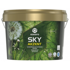 Краска для потолка Eskaro Akzent Sky глубокоматовая антибликовая Белая