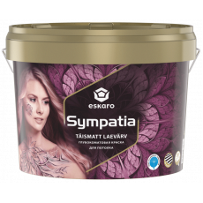 Краска для потолка Eskaro Sympatia глубокоматовая антибликовая Белая
