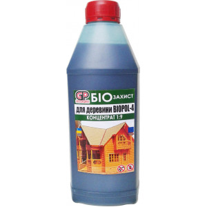 Біозахист для деревини Gidroplus Biopol-4 концентрат 1:9 1л зелений