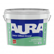 Грунтовка силиконовая кварцевая Aura Dekor Silikon Grund адгезионная Белая