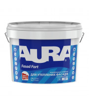 Краска фасадная силиконовая Aura Fasad Fort матовая Белая