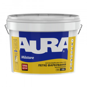 Краска для потолков и стен Aura Mastare водно-дисперсионная глубокоматовая белая