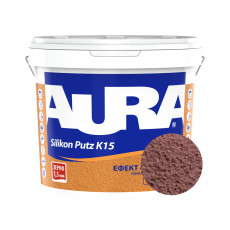Штукатурка силиконовая барашек Aura Dekor Silikon Putz 1.5 мм цвет 01C 25 кг
