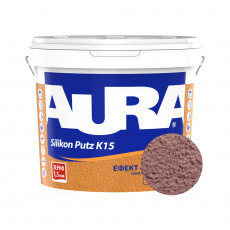 Штукатурка силиконовая барашек Aura Dekor Silikon Putz 1.5 мм цвет 01D 25 кг