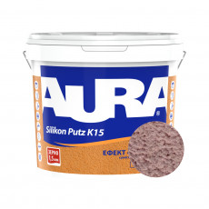 Штукатурка силиконовая барашек Aura Dekor Silikon Putz 1.5 мм цвет 01E 25 кг