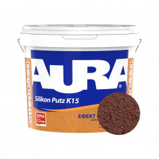 Штукатурка силиконовая барашек Aura Dekor Silikon Putz 1.5 мм цвет 02A 25 кг