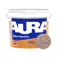 Штукатурка силиконовая барашек Aura Dekor Silikon Putz 1.5 мм цвет 02F 25 кг