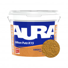 Штукатурка силиконовая барашек Aura Dekor Silikon Putz 1.5 мм цвет 03A 25 кг
